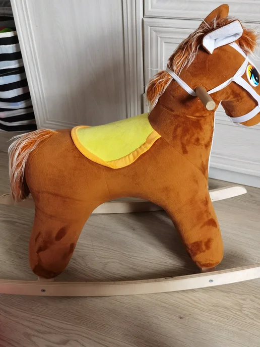 игого Лошадка качалка, коричневый