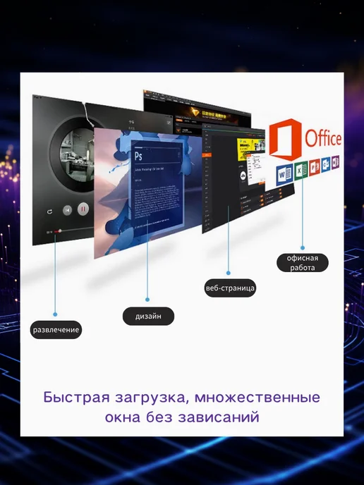 Lenovo Мини-ПК Процессор M715Q Ryzen 5 2400GE DDR4 4ГБ SSD 128ГБ, 4 ГБ, 128 ГБ, фото 3