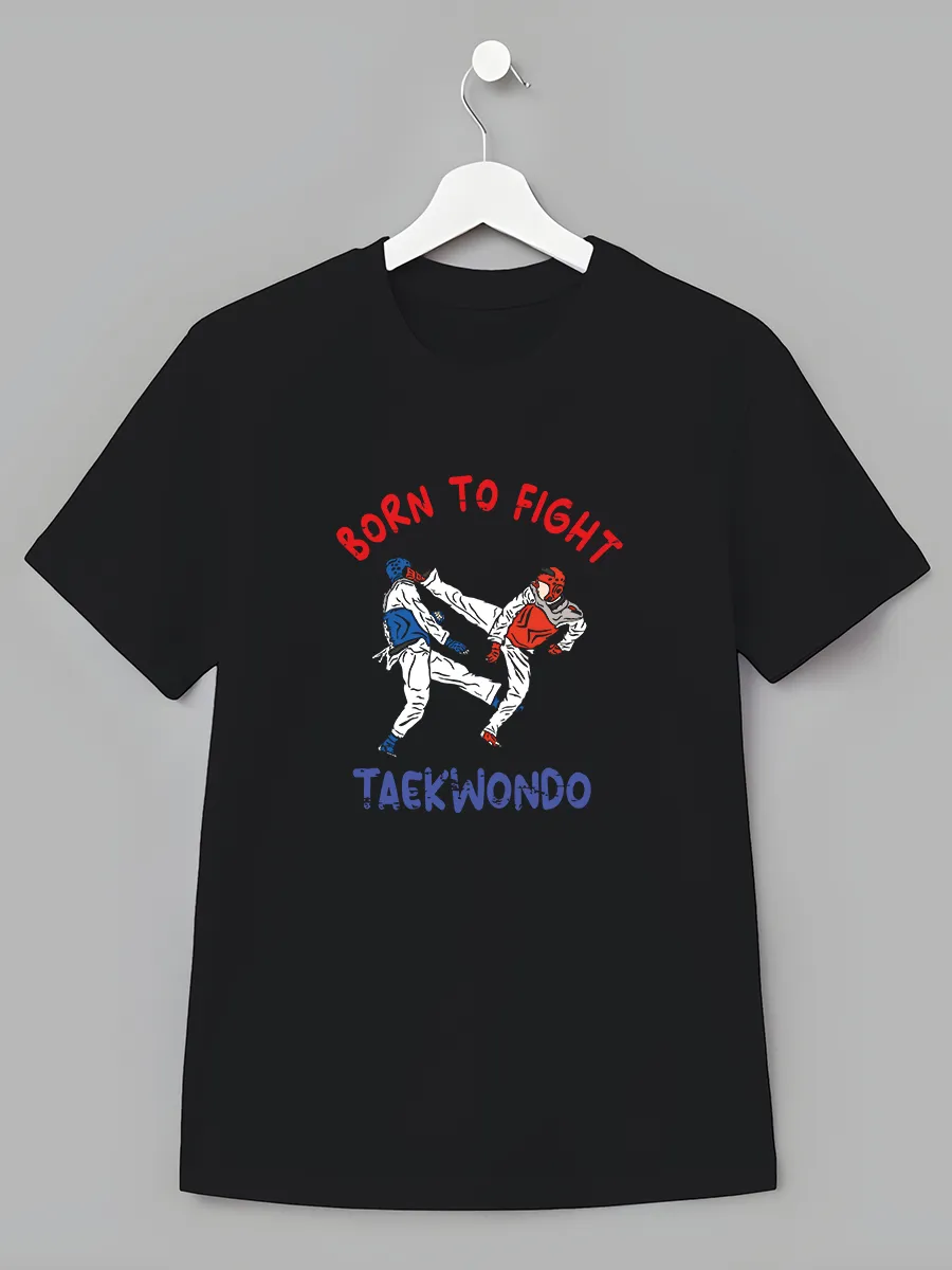 Детская футболка Тхэквондо Born To Fight Спорт Борьба