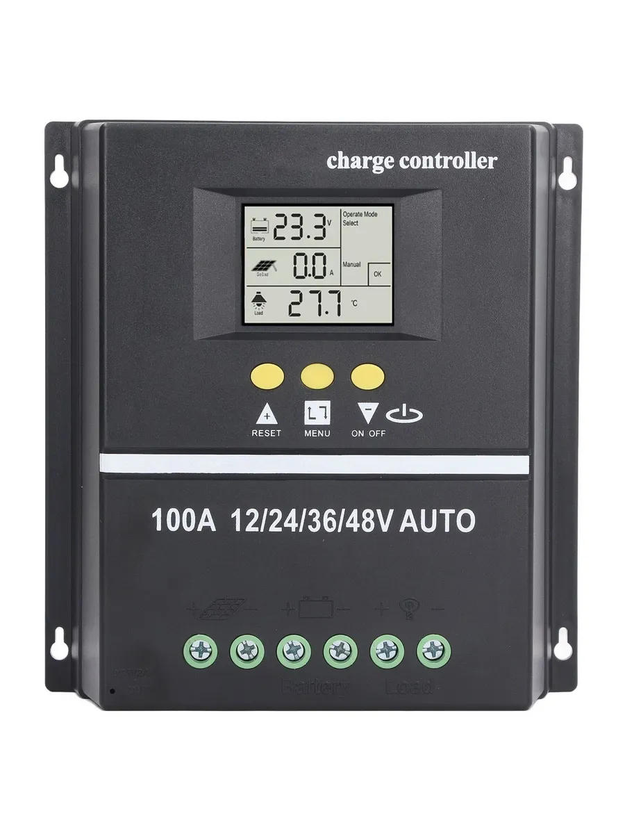 Контроллер заряда MPPT 100А ЖК-дисплей 2xUSB 12 24 48В