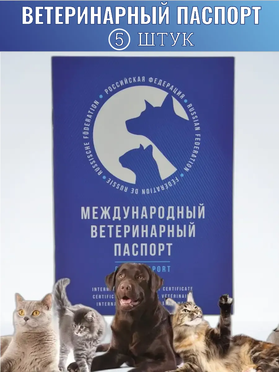 Ветеринарный паспорт для кошек и собак международный