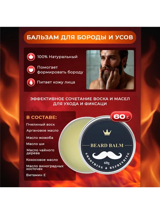Набор для ухода за бородой 200 мл Мужской Китай, 200 мл, фото 2
