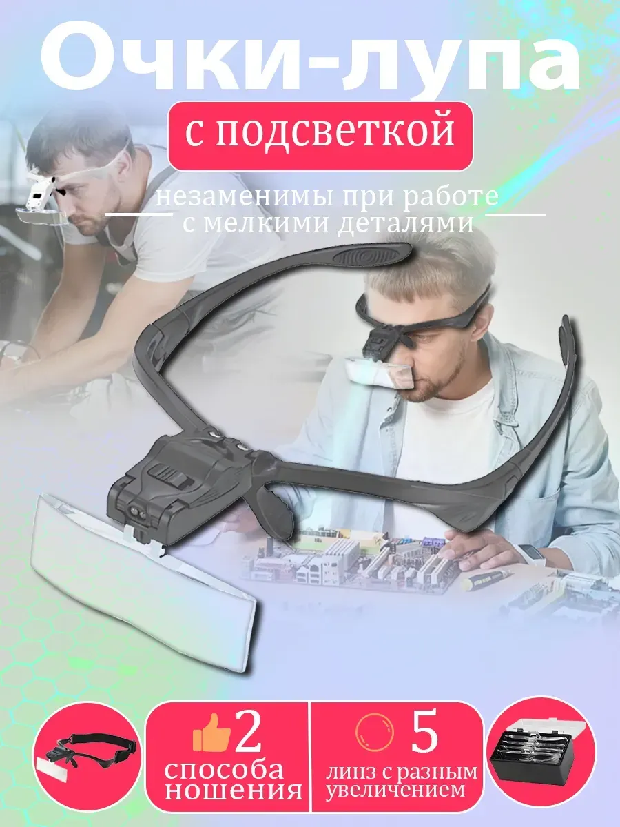 Увеличительные очки лупа