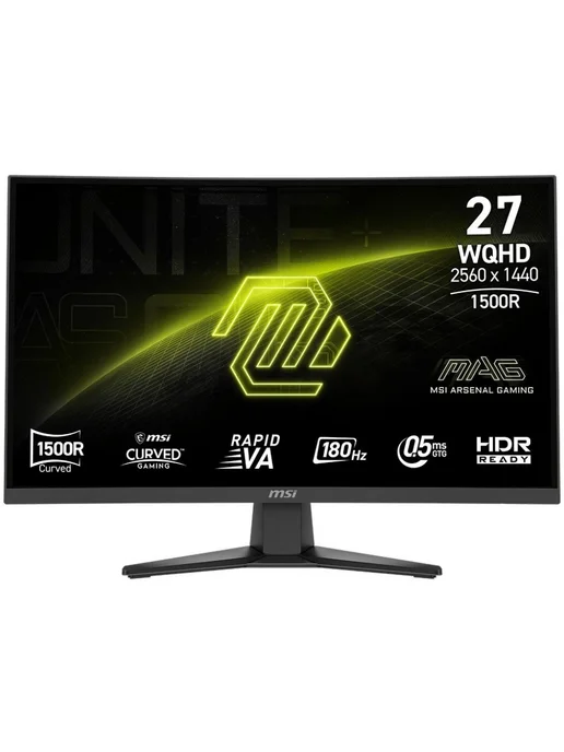 MSI 27" Монитор MAG 275CQF E18, VA, 2560x1440, 180Гц (9S6-3CE91H, 2560x1440, фото 2
