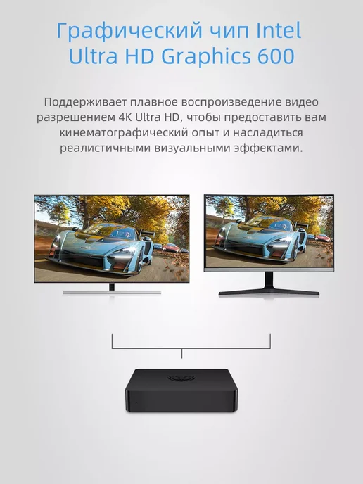 BMAX Мини ПК B1 PRO 8 ГБ ОЗУ и 128 ГБ памяти Windows 11, 8 ГБ, 128 ГБ, фото 5