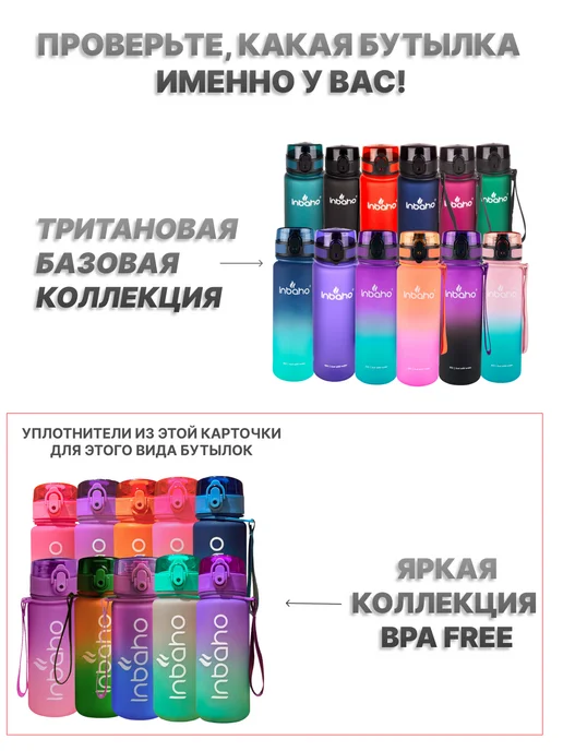 INBAHO Уплотнители для бутылки для воды, белый, фото 2