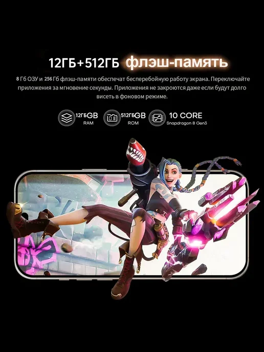 Смартфон Pro Max Phone I16 Pro Max 12/1024 ГБ, белый, фото 7