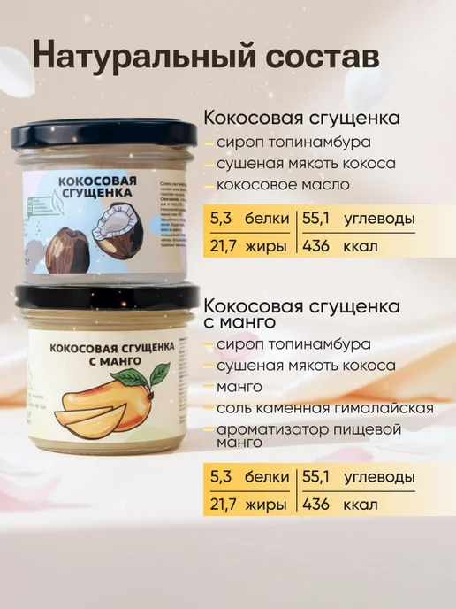 НастинСластин Набор сгущенок 2*100гр без сахара, 100 г, фото 2
