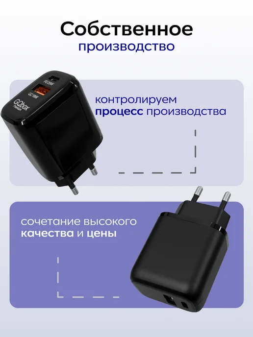 GQbox Зарядное устройство для телефона, черный, фото 7