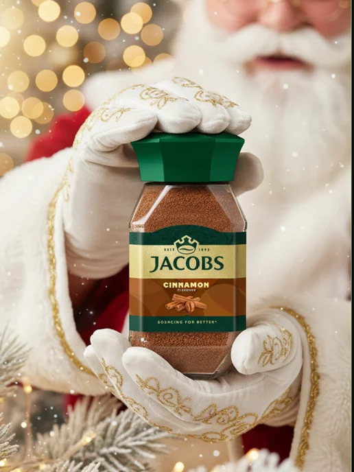 jaCobs Кофе растворимый с молотой корицей 90г, 90 г, фото 3