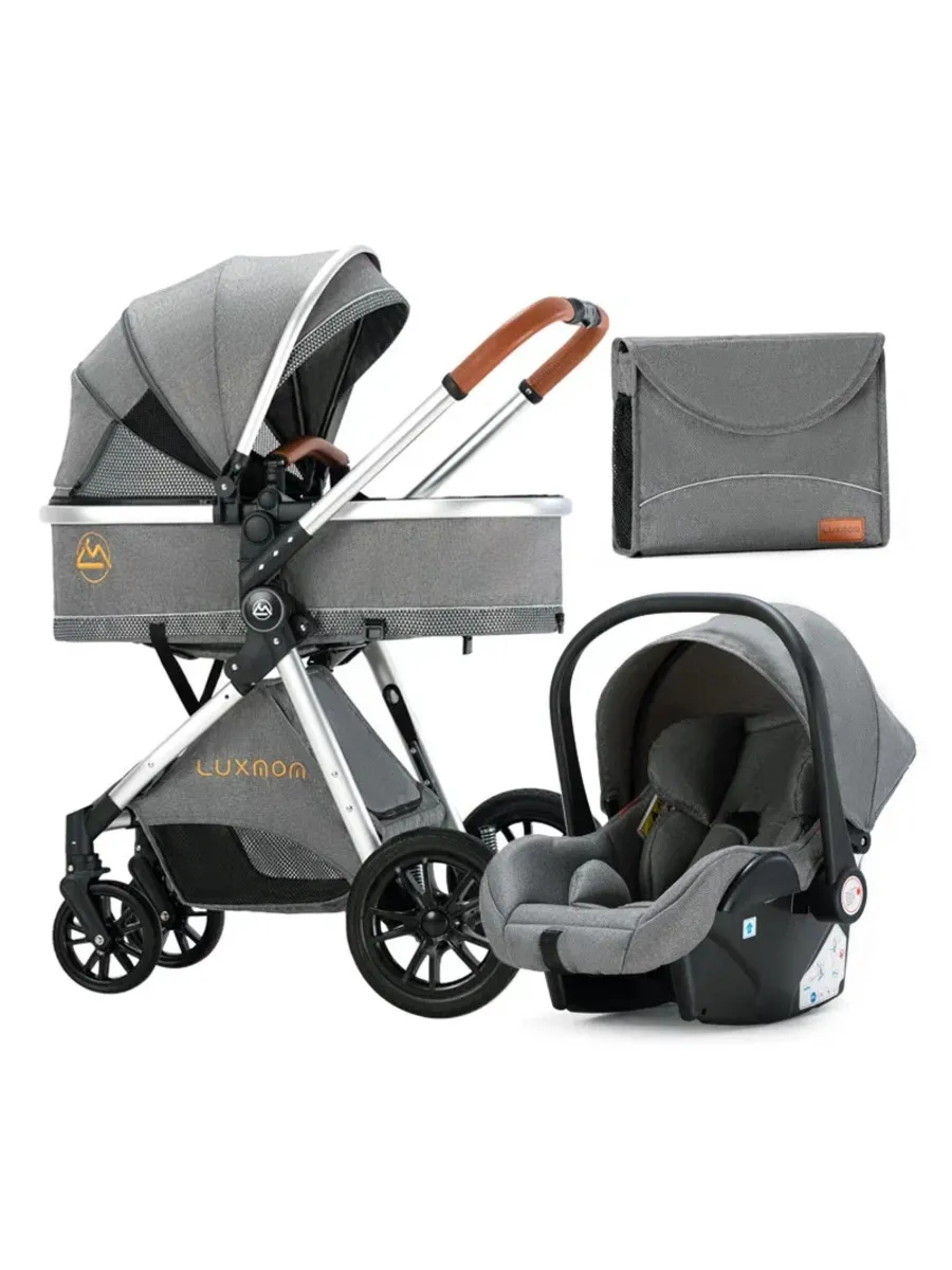 Коляска для новорожденных 3 в1 Luxmom V9 трансформер