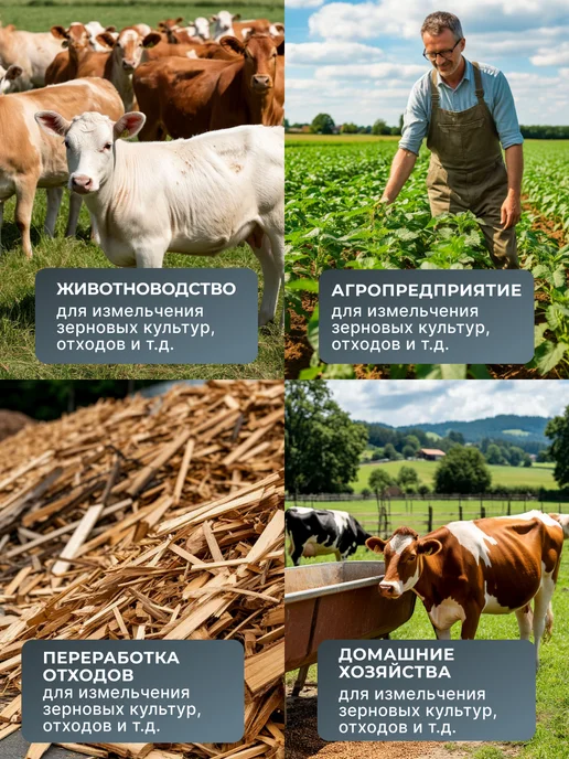 Зернодробилка электрическая мощная для зерна — фото 2
