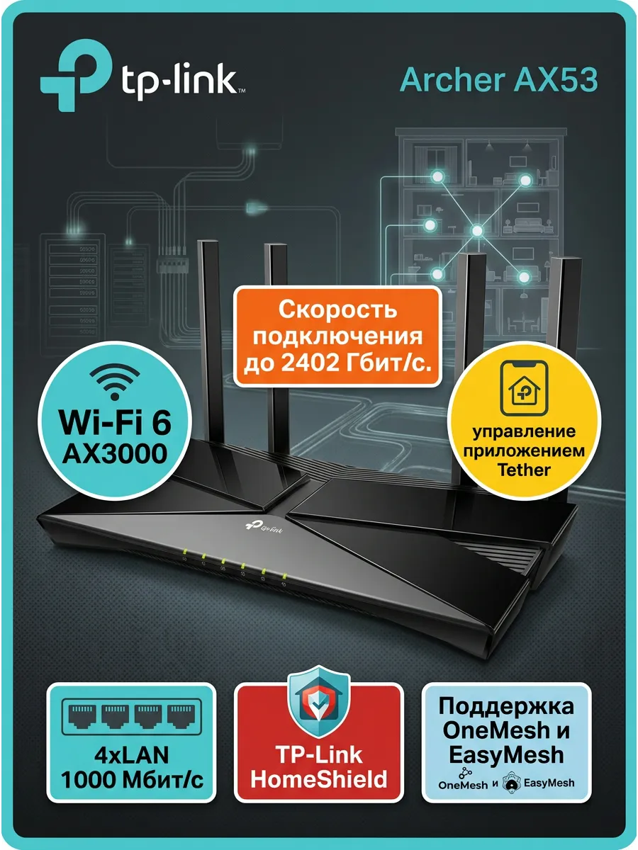 Wi-Fi роутер Archer AX53