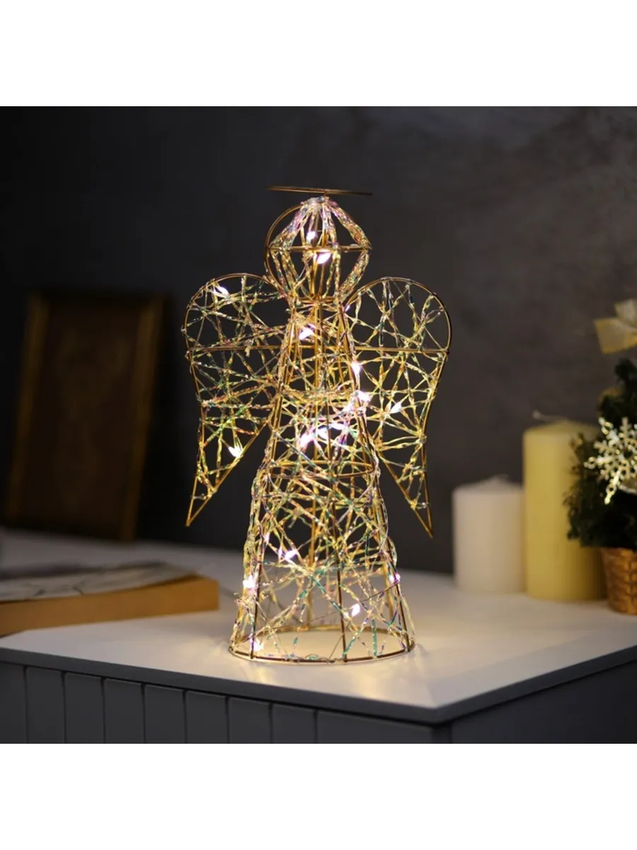 Светодиодная фигура Ангел, 20 LED, теплый свет