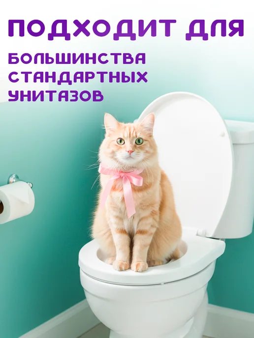 GT Лоток для приучения кошек к унитазу, белый, фото 2