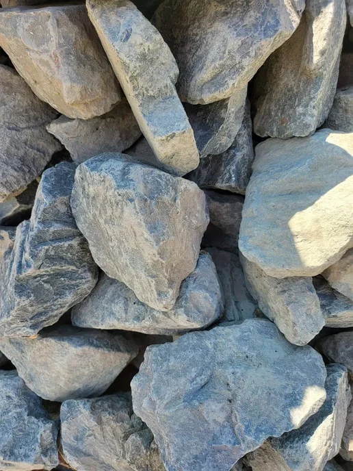 Камень Диабаз серо-зелен. для бани и сауны фр.150-300мм.15кг, зеленый, фото 2