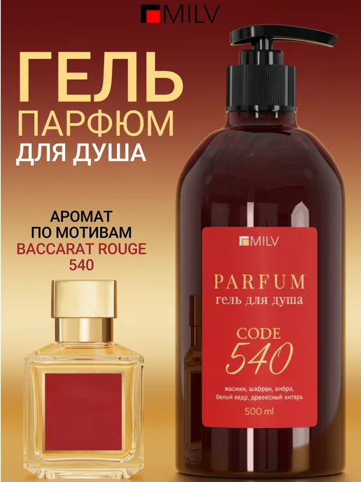 Парфюмированный гель для душа BACCARAT ROUGE 540 MILV