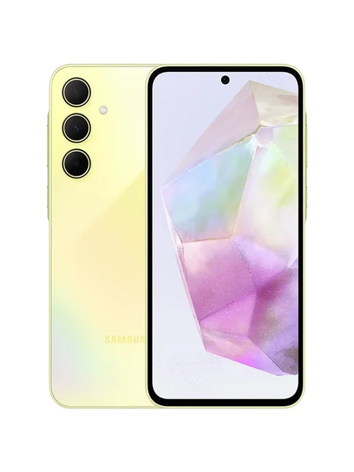 Смартфон Samsung A35 8/256 ГБ, желтый, фото 2