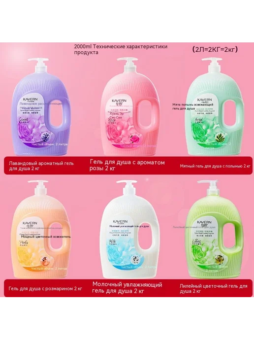 Гель для душа 2000ml, 828 мл, фото 3