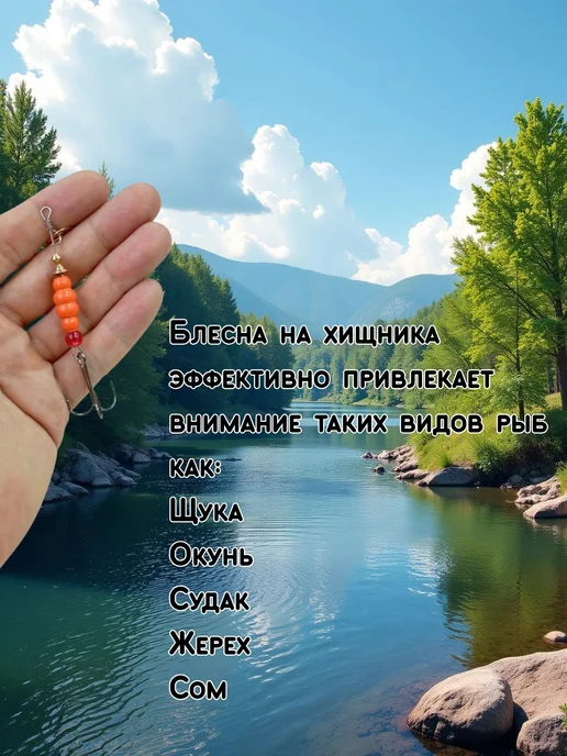 Блесна вращающаяся с лепестком и тройным крючком, черный, фото 5
