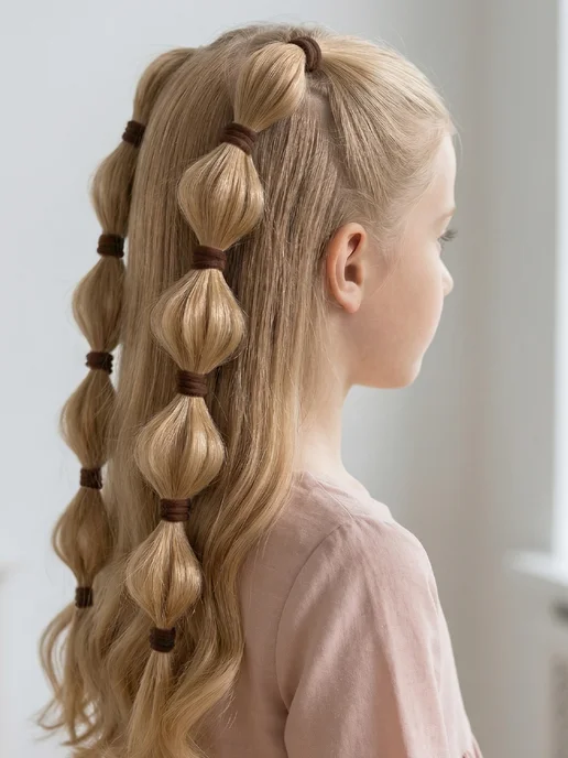 HairBee Резинки для волос школьные черные набор 50 шт, 60 шт, фото 2
