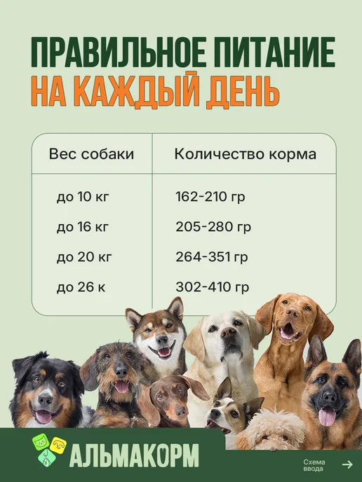 Сухой корм АЛЬМАКОРМ для собак, говядина, 5 кг, фото 7