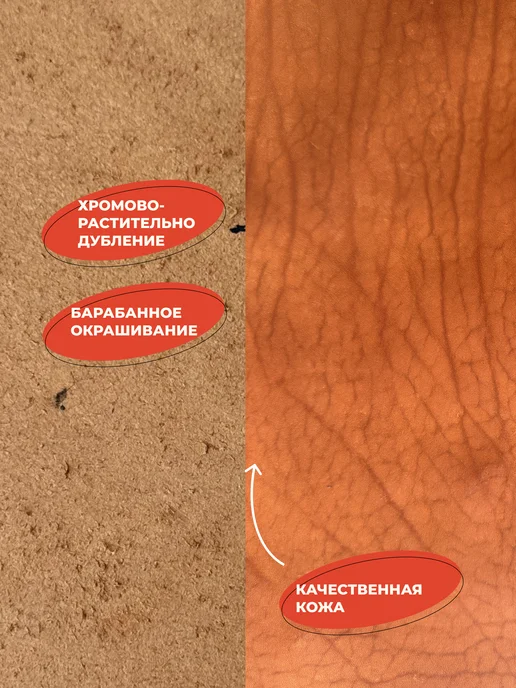 Crazy Leather Кожа натуральная А5 для рукоделия галантерейная, оранжевый, фото 3