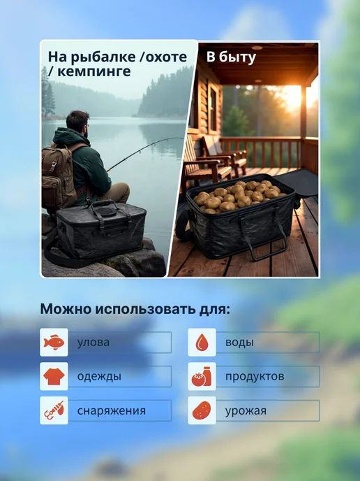 CampZone Кан рыболовный для рыбалки 55 см, черный, фото 7