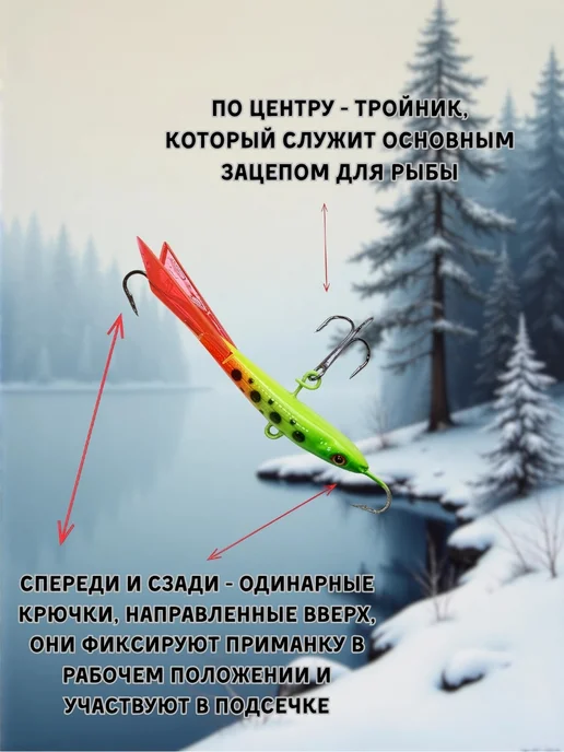 Балансир вертикальный ZORI 1 штука 6гр (Ri-12), 6 г, фото 3