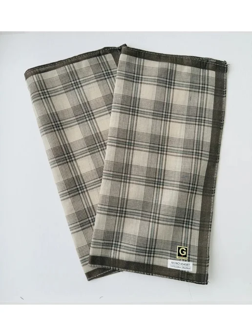 Lapastel Платки 3 шт 28х28 см хлопок хб носовые тканевые многоразовые, 28x28 см, 2 шт, фото 2