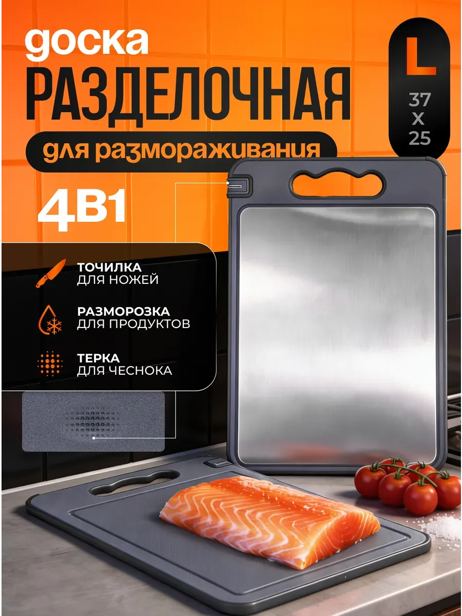Доска разделочная для кухни для быстрой разморозки