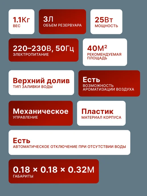 Увлажнитель воздуха для дома бесшумный УВ-2 — фото 2