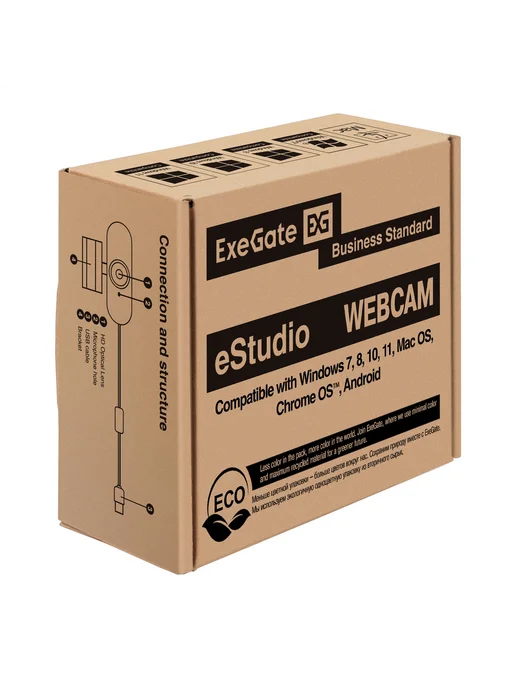 EXEGATE Веб-камера ExeGatee Studio EW-721 2K AF, Веб-камера ExeGatee Studio 2K, фото 6