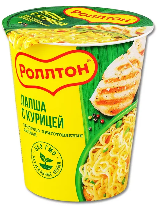 роллтон Лапша «Курица», в стакане, 70 г, 70 г, фото 2