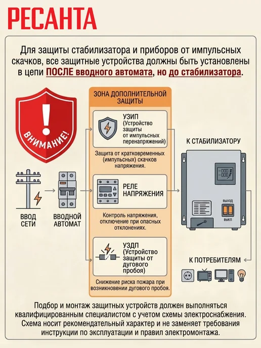 HUTER Стабилизатор напряжения 220В АСН-10НЦ цифровой 10кВт, АСН-10НЦ цифровой 10кВт, фото 7