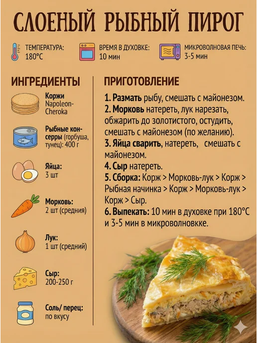 черока Слоеные Коржи для торта Наполеон, 300 г, фото 2
