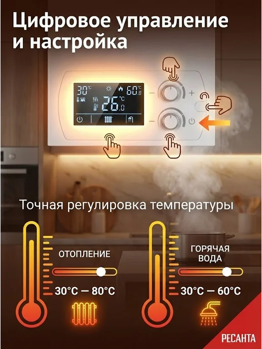 Газовый котел двухконтурный настенный ГК-16 — фото 4