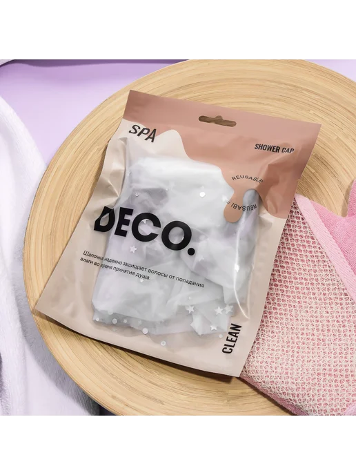 DECO. Шапочка для душа (star), белый, фото 5