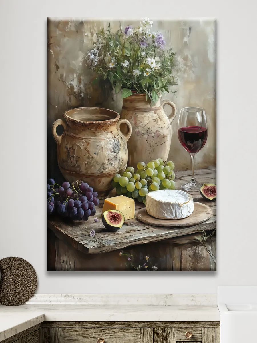 Картина для кухни на холсте 40х60 см