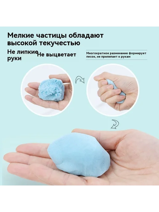 Пластилин из пластмассовой глины 1000 г Белый, 1 кг, фото 4