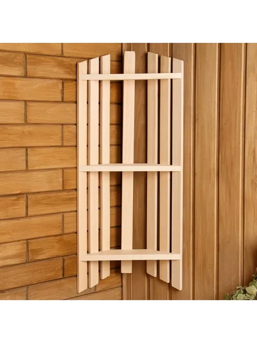 Полка угловая 3-х уровневая 25х16х78 см, 25x16x78 см