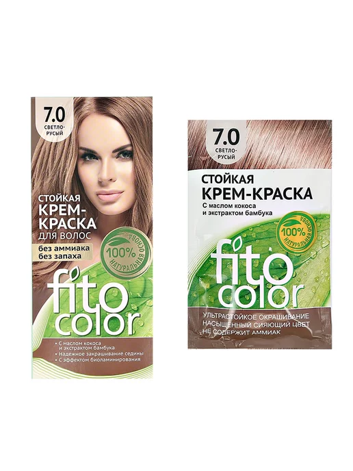 Fitocolor Крем-краска для волос `FITOCOLOR` тон 7.0 светло-русый 50 мл, 50 мл, фото 3