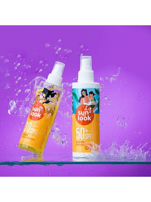 SUN LOOK Спрей для тела `SUN LOOK` солнцезащитный SPF 30+ 190 мл, 190 мл, фото 4