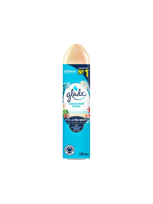 Glade Освежитель воздуха `GLADE` Океанский Оазис 300 мл, 300 мл