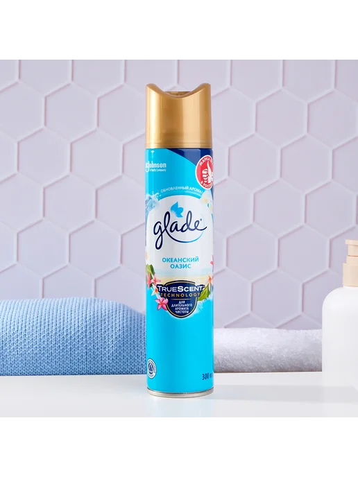 Glade Освежитель воздуха `GLADE` Океанский Оазис 300 мл, 300 мл, фото 4