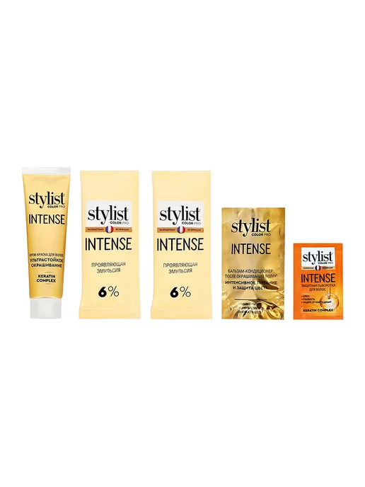 Stylist Color Pro Крем-краска для волос INTENSE тон 3.3 Горький шоколад, коричневый, фото 4