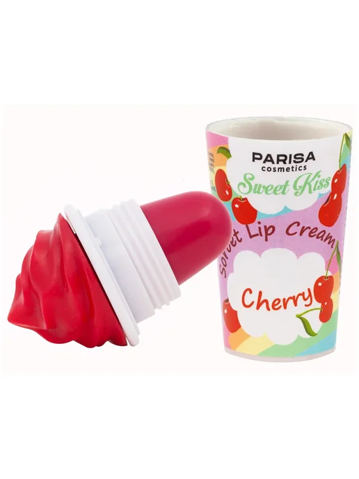 PARISA COSMETICS Бальзам для губ Sorbet Lip Cream Cherry, бежевый, фото 2