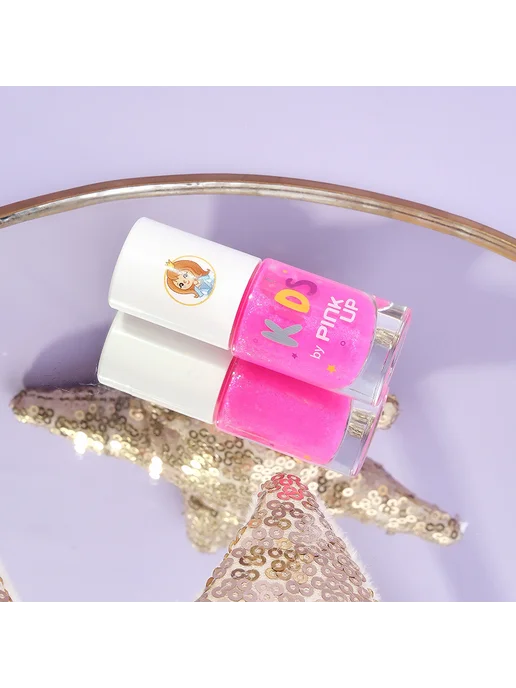 PINK UP Детский лак для ногтей KIDS на водной основе тон 25 5 мл, 5 мл, фото 4