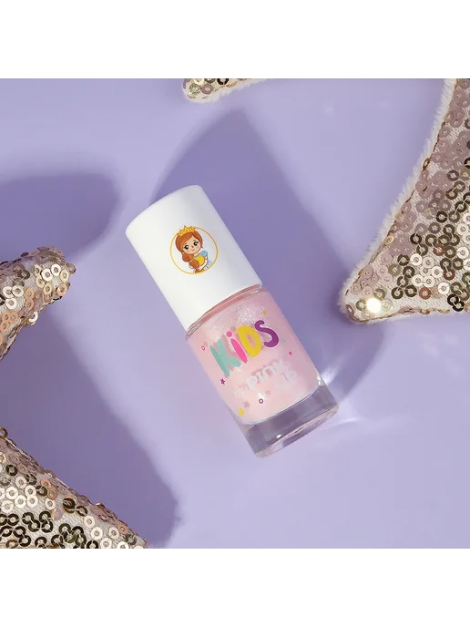 PINK UP Детский лак для ногтей KIDS на водной основе тон 29 5 мл, 5 мл, фото 3