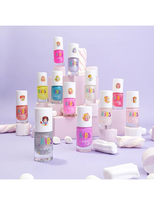 PINK UP Детский лак для ногтей KIDS на водной основе тон 31 5 мл, 5 мл, фото 3